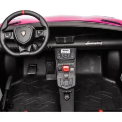 24V Lamborghini Aventador 2 Seater Ride on Car for Kids - Pink