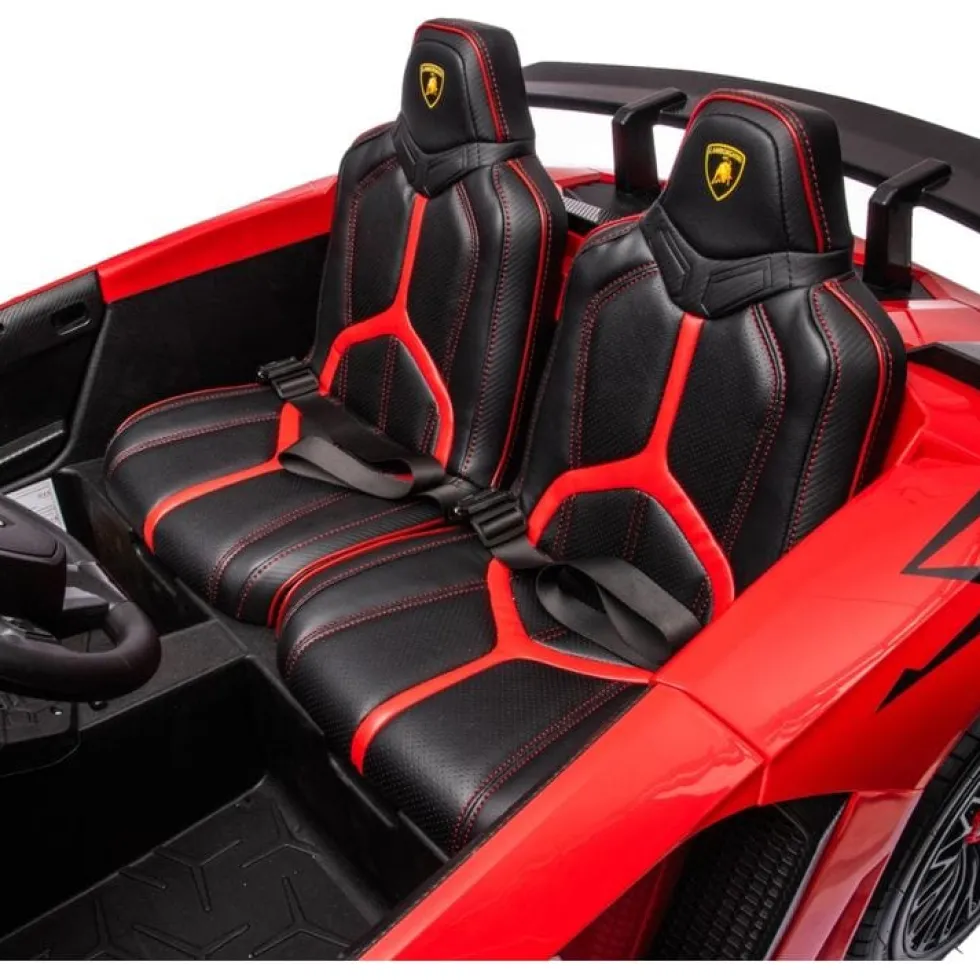 24V Lamborghini Aventador 2 Seater Ride on Car for Kids - Red