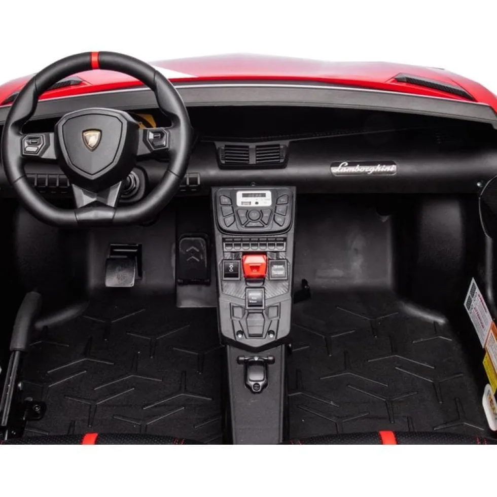 24V Lamborghini Aventador 2 Seater Ride on Car for Kids - Red