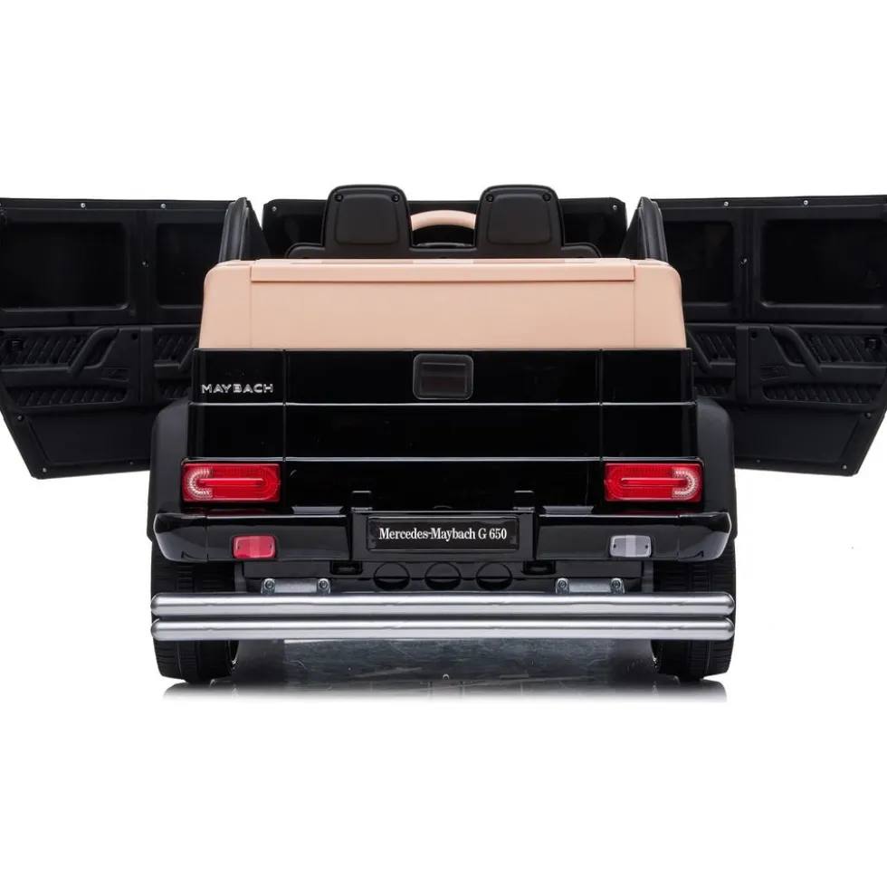 12V Mercedes Maybach G650 Landaulet 1-Seater Ride-On Car - Black