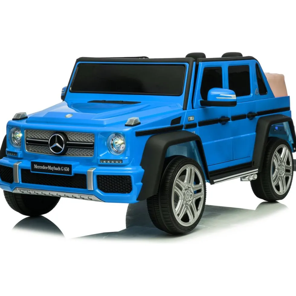 12V Mercedes Maybach G650 Landaulet 1-Seater Ride-On Car - Blue