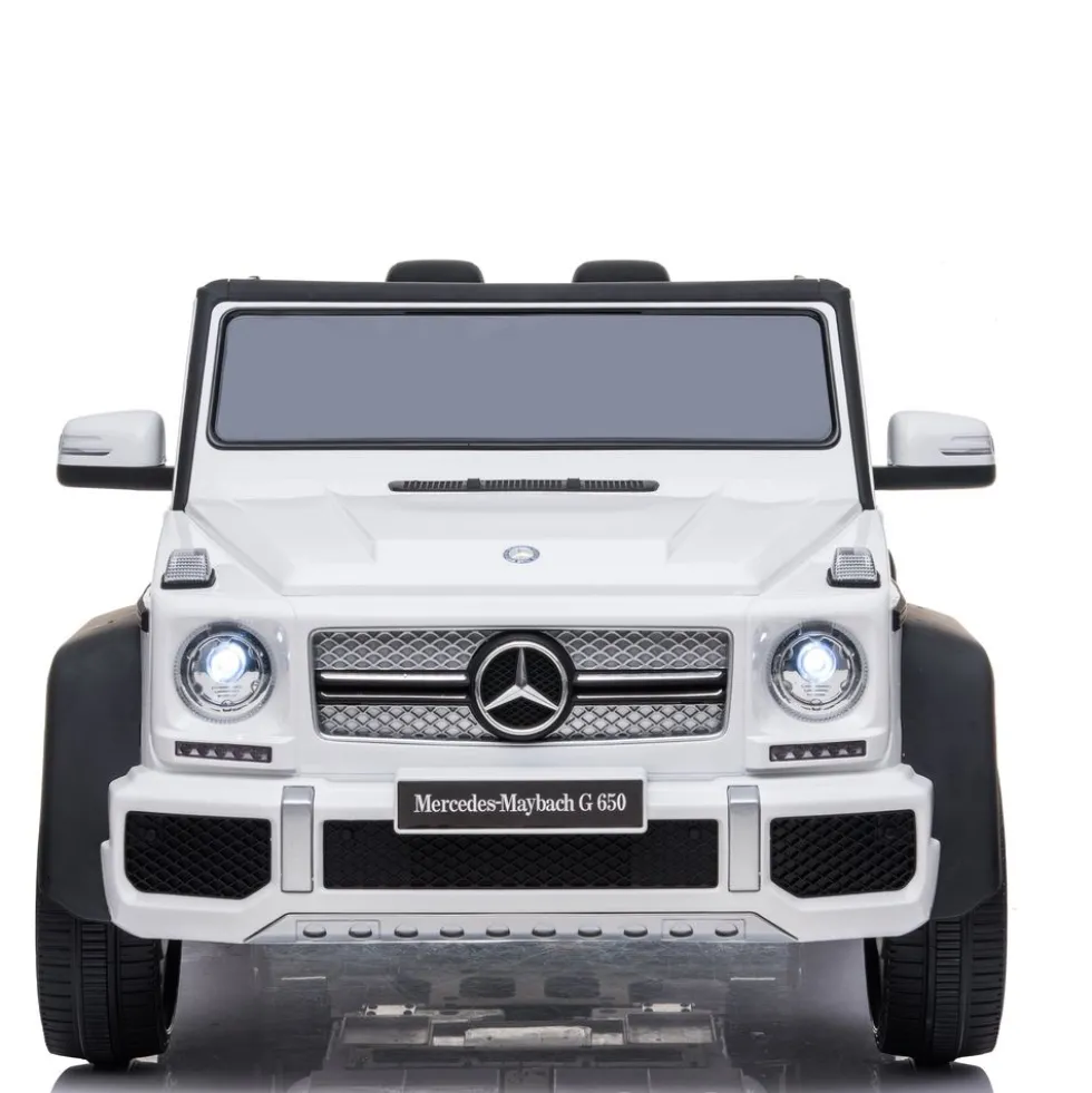 12V Mercedes Maybach G650 Landaulet 1-Seater Ride-On Car - White
