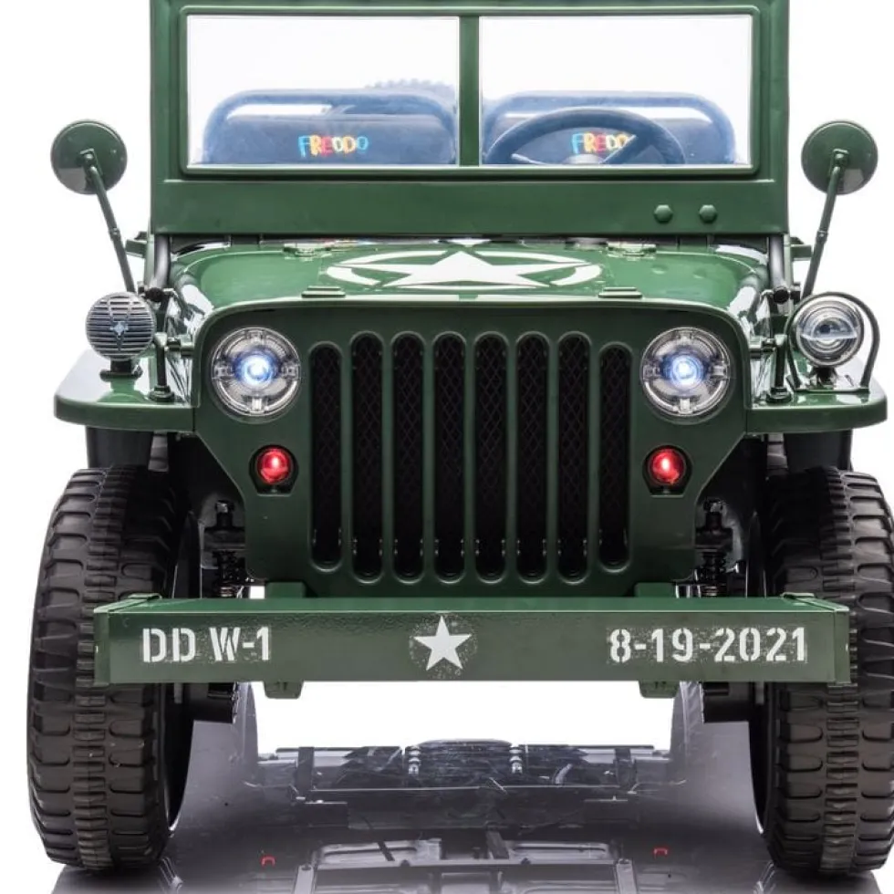 24V Military Jeep 3-Seater Electric Ride On