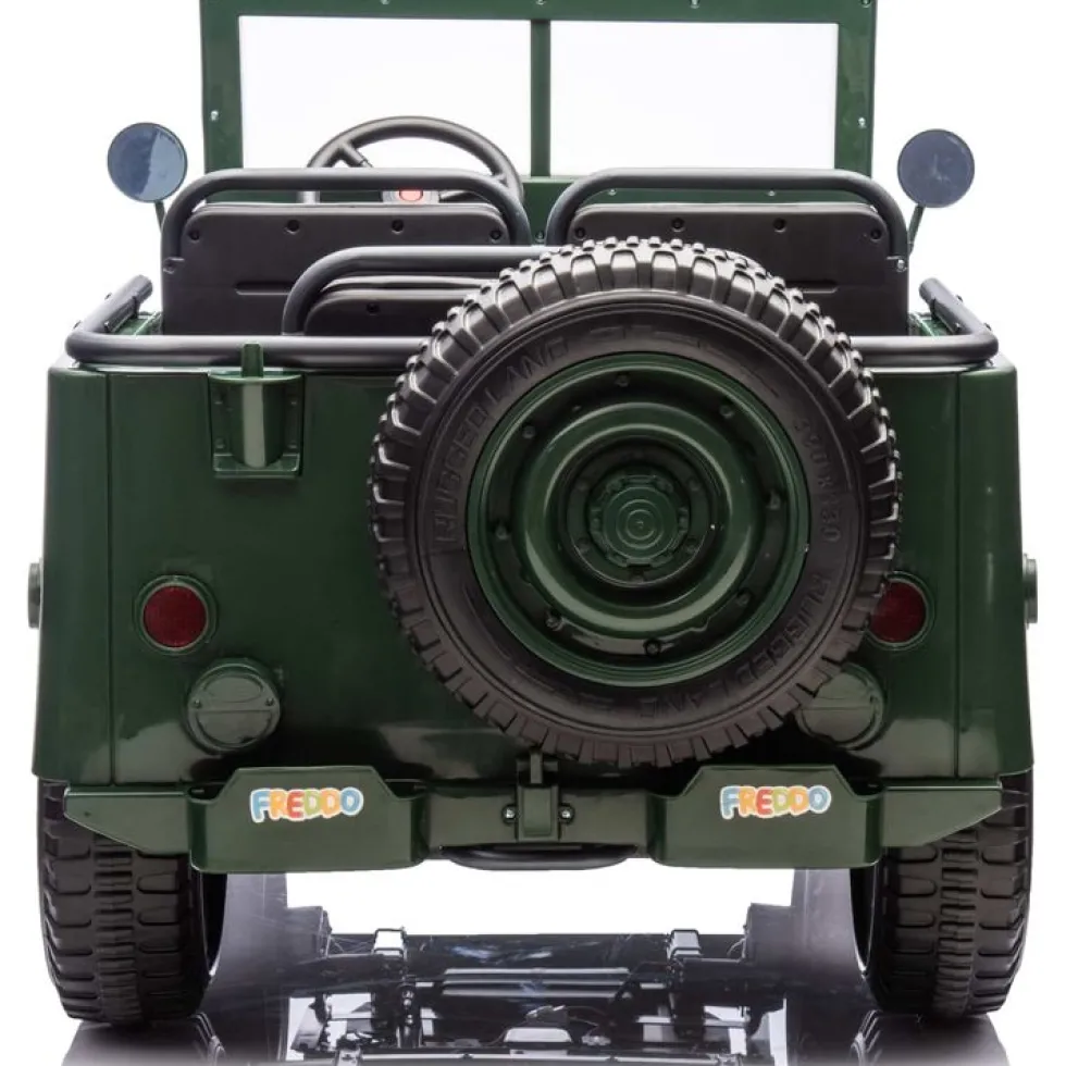 24V Military Jeep 3-Seater Electric Ride On
