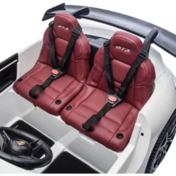 24V Porsche 911 GT3 2-Seater Kids Ride-On Car with Remote Control - White