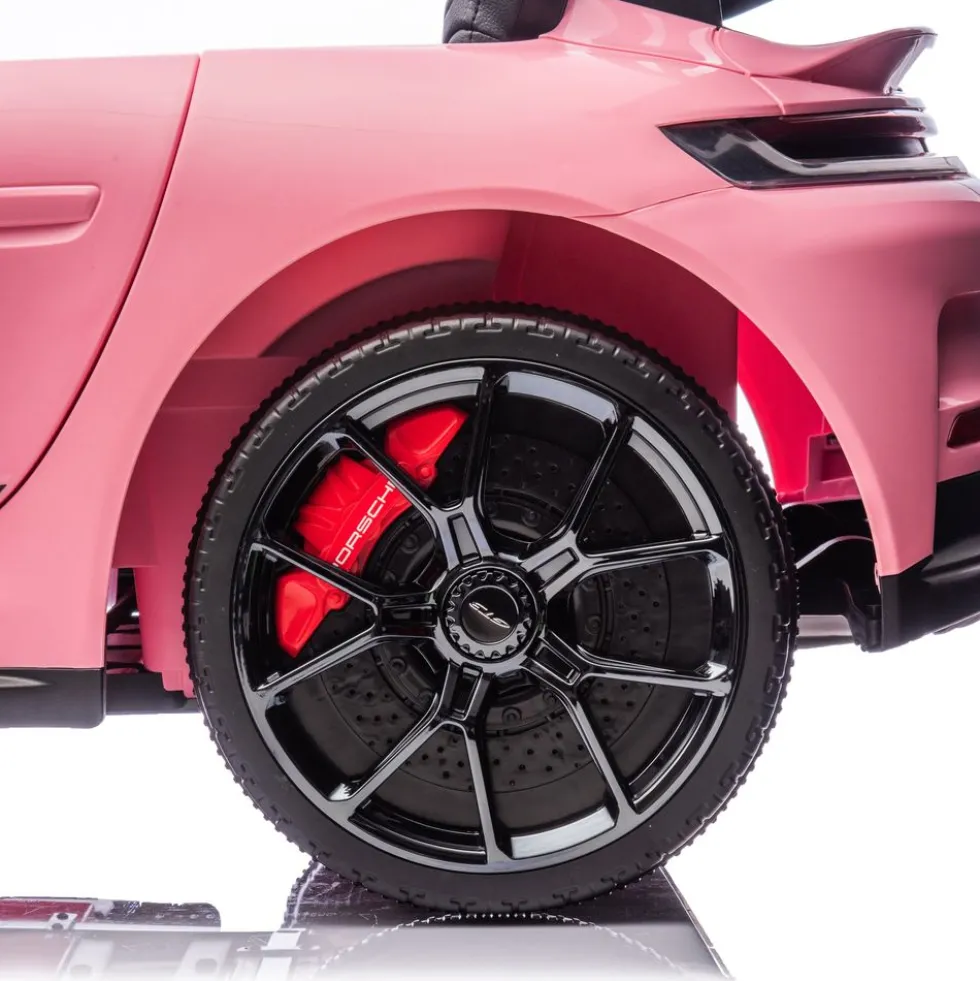 24V Porsche 911 GT3 2-Seater Kids Ride-On Car with Remote Control - Pink