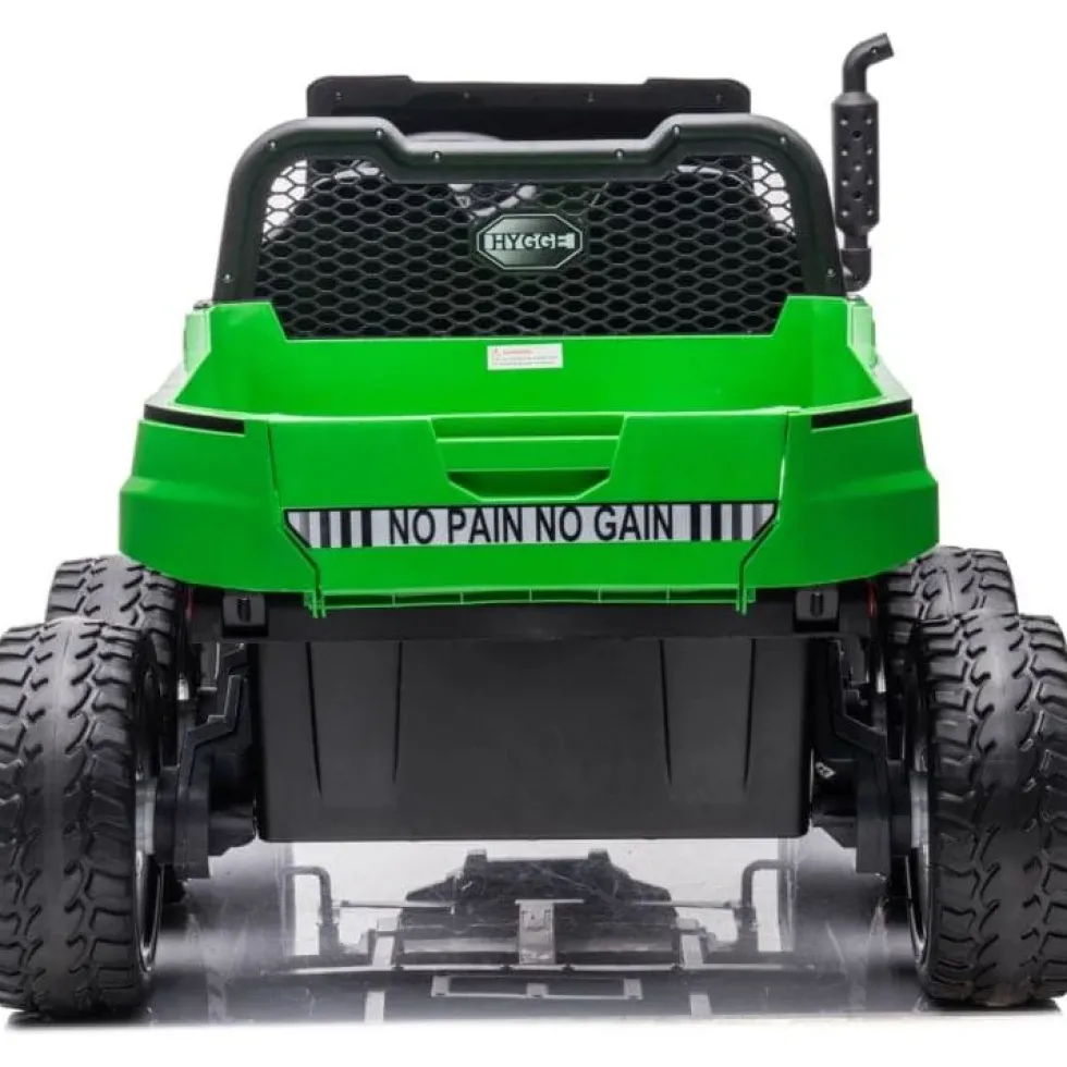 24V 4x4 Freddo Toys Tractor Trailer 2 Seater Ride on - Green
