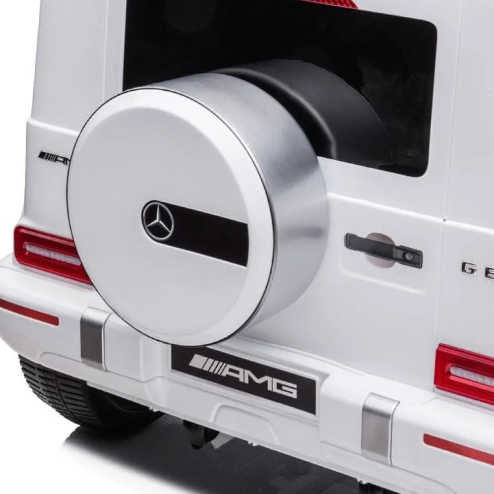 24V 4x4 Mercedes Benz G63 AMG 2 Seater Ride On Car - White