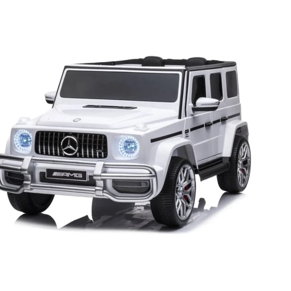 24V 4x4 Mercedes Benz G63 AMG 2 Seater Ride On Car - White