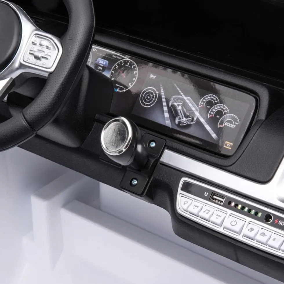 24V 4x4 Mercedes Benz G63 AMG 2 Seater Ride On Car - White