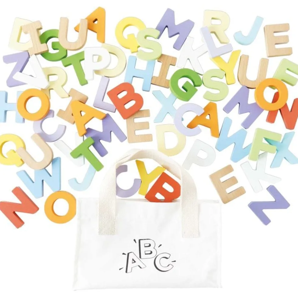 Wooden Alphabet Set & Bag - 60 Letters