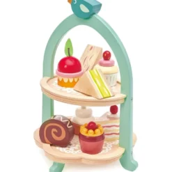 Wooden Birdie Afternoon Tea Stand