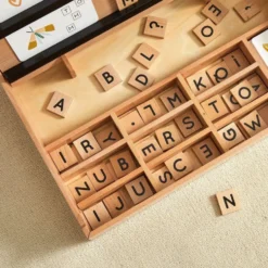 Wooden Compelling Spelling Activity Box