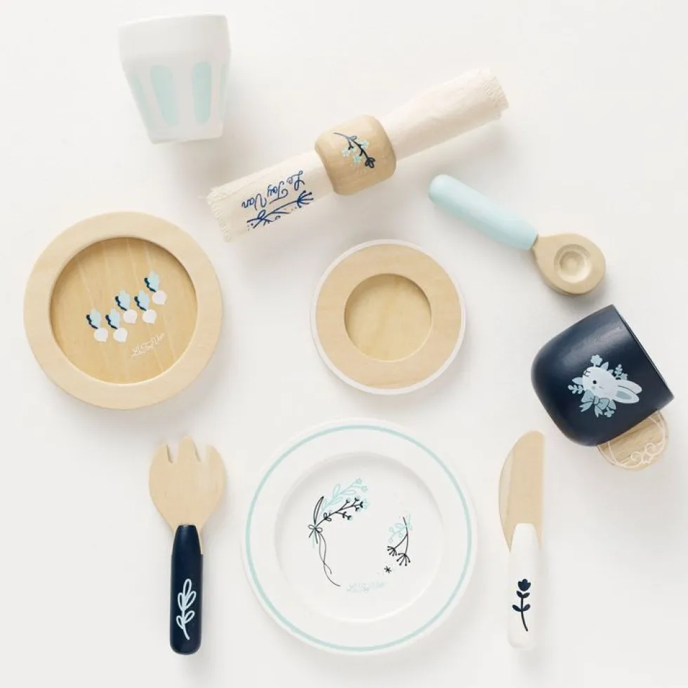 Wooden Cutlery Pretend Play Dining Set