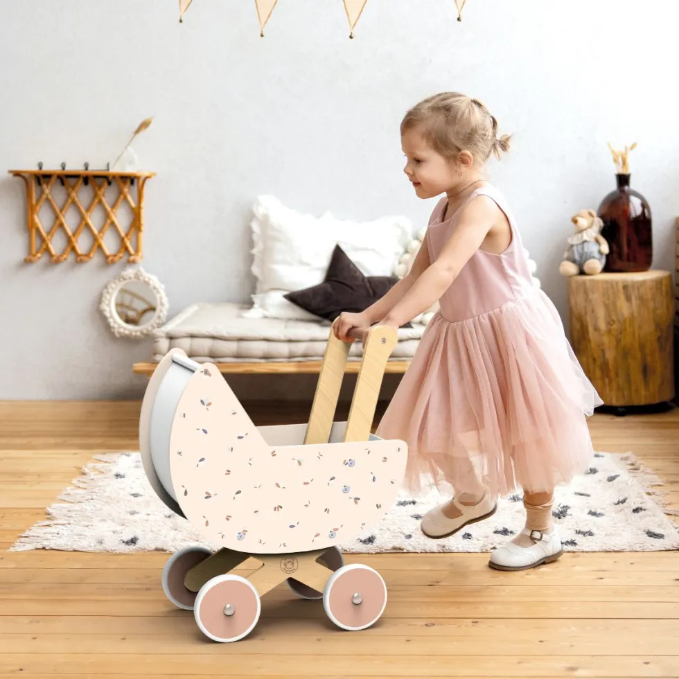 Wooden Doll Pram