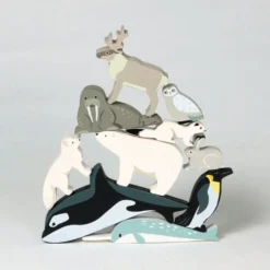 Wooden Polar Animals Set