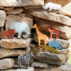 Wooden Safari Animal Collection
