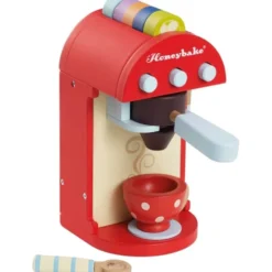 Wooden Toy Coffee Machine & Pods