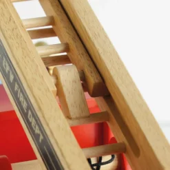 Wood Fire Engine with Firefighters