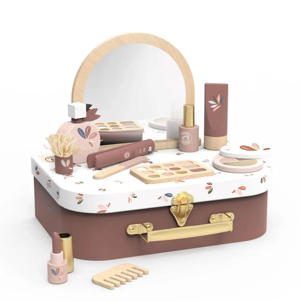 Wood Pretend Play Beauty Suitcase