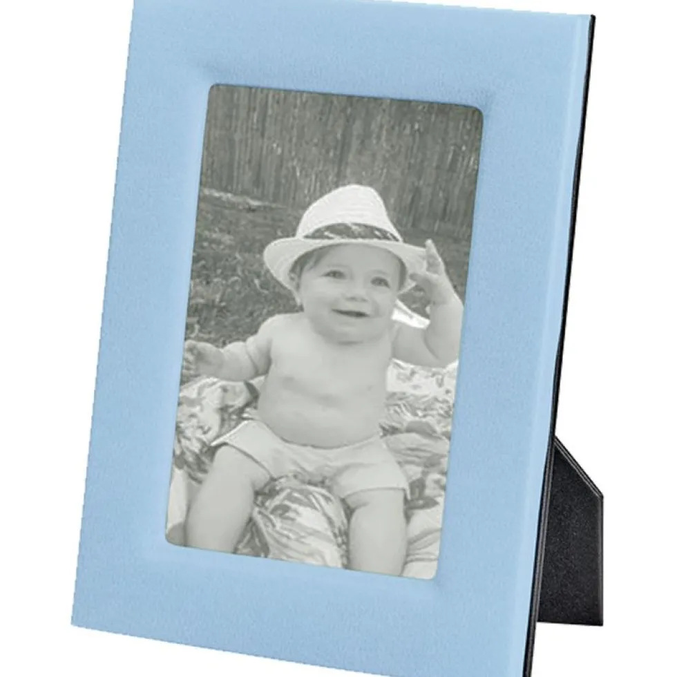 5" x 7" Leather Studio Frame - Light Blue