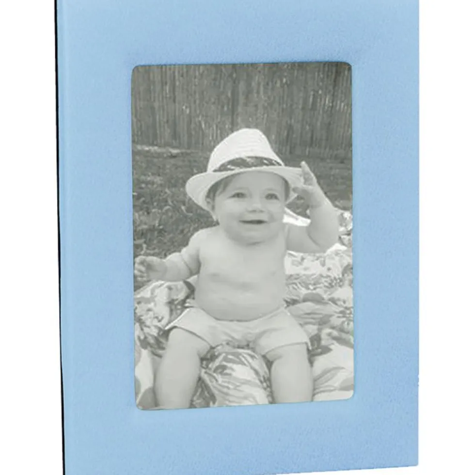 5" x 7" Leather Studio Frame - Light Blue
