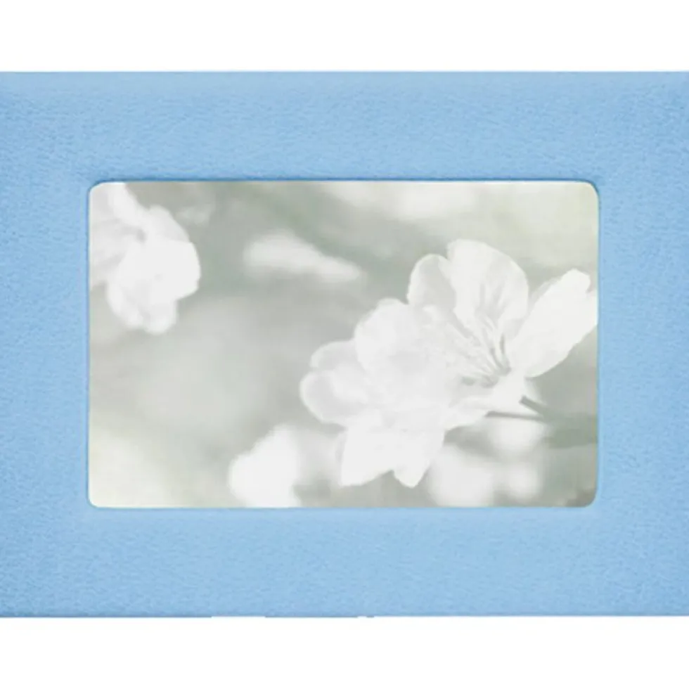 4" x 6" Leather Studio Frame - Light Blue