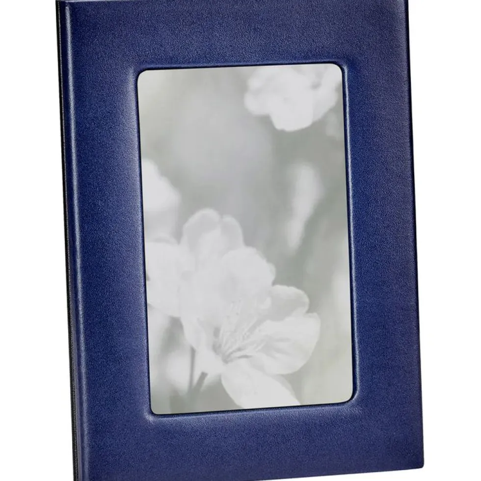 4" x 6" Leather Studio Frame - Navy Blue