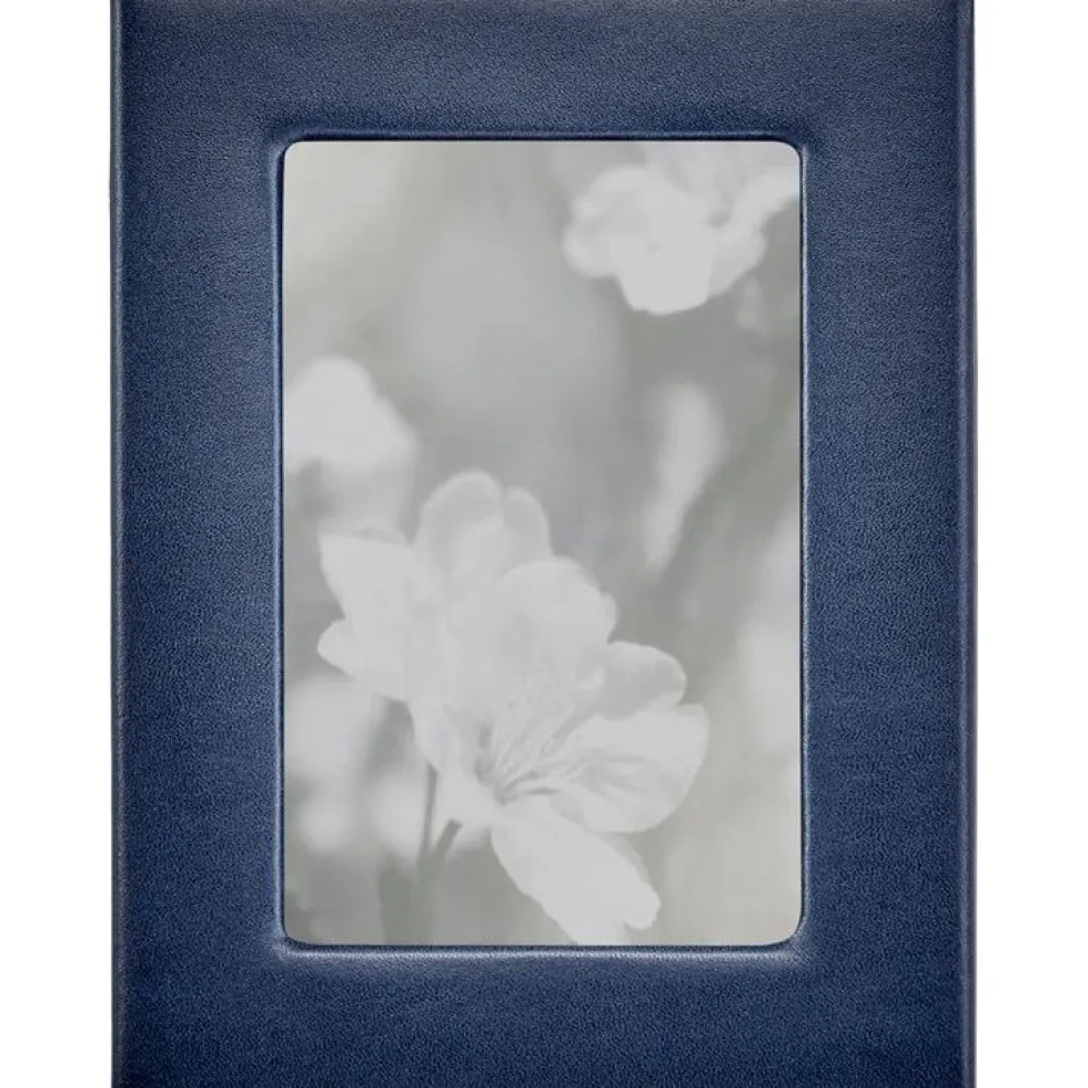 4" x 6" Leather Studio Frame - Navy Blue