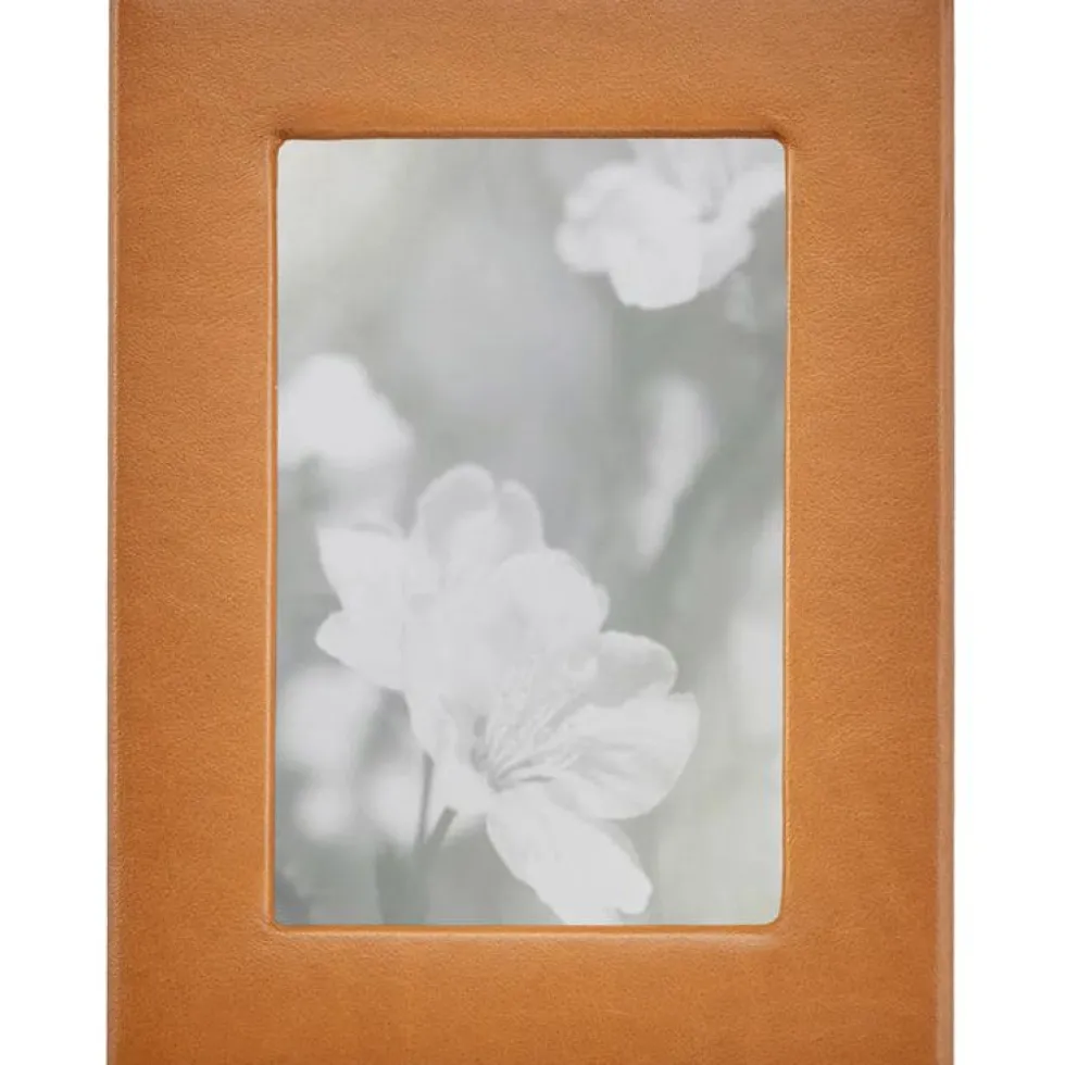 4" x 6" Leather Studio Frame - Tan