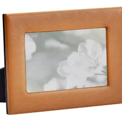 4" x 6" Leather Studio Frame - Tan
