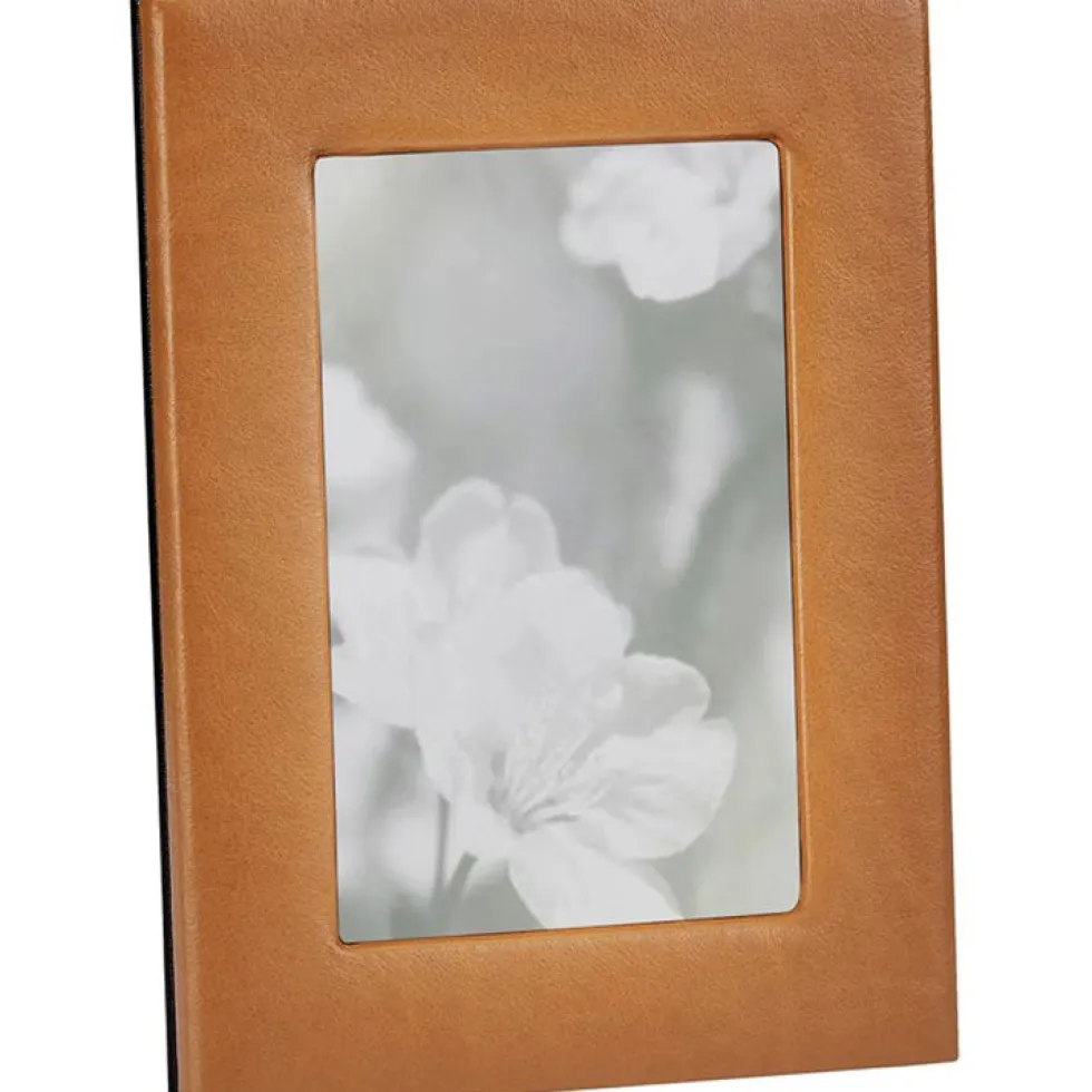 4" x 6" Leather Studio Frame - Tan