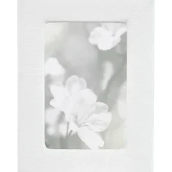4" x 6" Leather Studio Frame - White