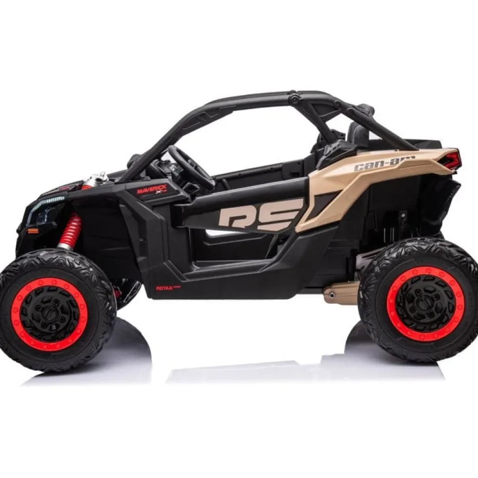 2x24V 4x4 Can Am Maverick 2 Seater Ride on UTV - Khaki